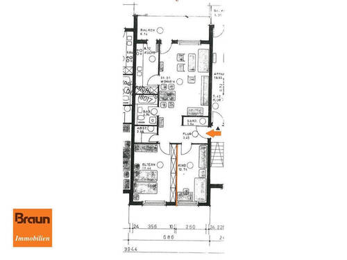 3-Zimmer-ETW, VS-S, Zimmer - 