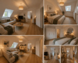 Skandinavisches Wohnzimmer und Schlafzimmer Design - 2 Zimmer Etagenwohnung zur Miete in Konz