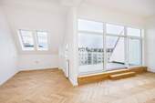 Küche und Dachterrasse - Etagenwohnung mit 132,40 m² in Berlin zum Kaufen