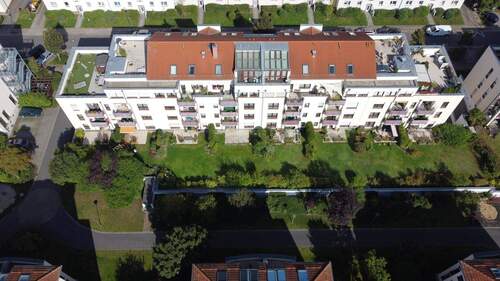 Luftbild - Vermietete Zweiraumwohnung im PartheCentrum