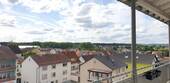 Ausblick Balkon - Lichtdurchflutete 2-ZKB-Wohnung mit Küche und großem Balkon!