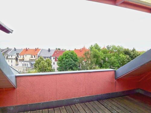 Blick vom Balkon - Etagenwohnung mit 80,00 m² in Bautzen zur Miete