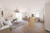 Wohnzimmer (Beispiel) - Etagenwohnung mit 67,70 m&sup2; in Rhauderfehn zum Kaufen