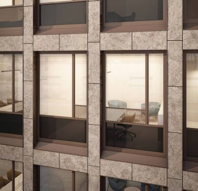 Fassadendetail - Büro mit 187,00 m&sup2; in München zur Miete