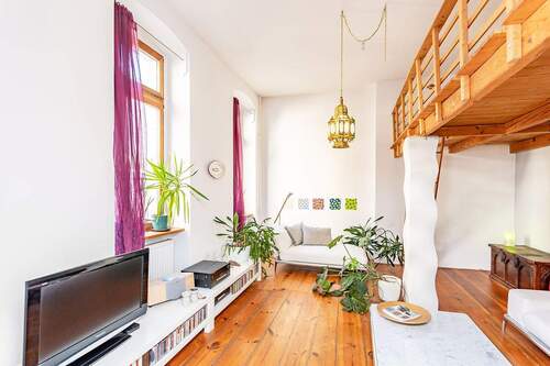 Wohnzimmer - Etagenwohnung mit 113,00 m² in Berlin zum Kaufen