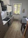 Küche mit Einbauküche vom Vormieter (Verhandlungsbasis) - 2 Zimmer Etagenwohnung zur Miete in Hoyerswerda