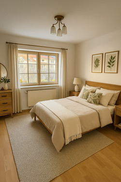 Einrichtungsbeispiel Schlafzimmer KI generiert - 