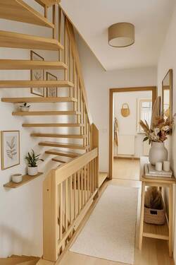 Einrichtungsbeispiel Treppenaufgang KI generiert - 