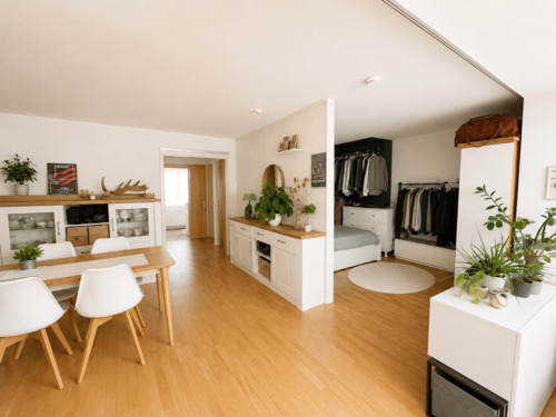 Wohn-Schlafbereich - 1 Zimmer Etagenwohnung zum Kaufen in Filderstadt