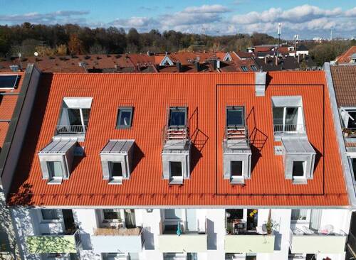 Luftbild - 4 Zimmer Etagenwohnung in München