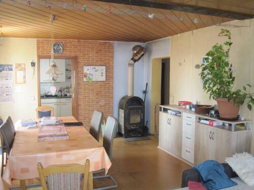 Esszimmer mit Kamin im EG - Einfamilienhaus mit 220,00 m² in Dinkelsbühl zum Kaufen