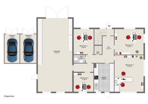 Erdgeschoss mit Musterausstattung - 