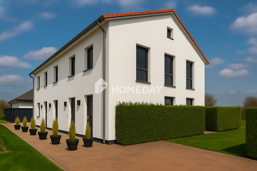 Außenansicht Modell - Vermietetes Neubau-Mehrfamilienhaus mit 4 Einheiten an der Nordsee in höchster Ausstattungsqual