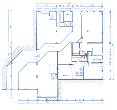  Grundrissplan - 3 Ladengeschäfte in Toplage der Mannheimer Innenstadt