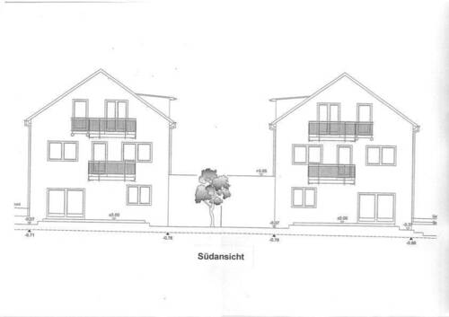 Su¨dansicht - 3 Zimmer Etagenwohnung in Bergheim