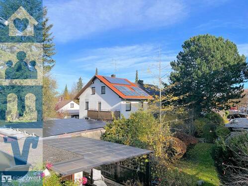 Ausblick vom Wintergarten der Maisonettewohnung in Forstenried - 4-Zi.-Maisonette-Wohnung: Wohnkomfort über das gesamte Ober- und Dachgeschoss