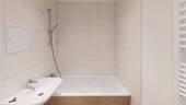 Bad mit Wanne - Etagenwohnung mit 68,40 m&sup2; in Chemnitz zur Miete