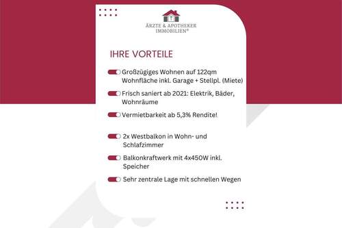 Vorteile - 3 Zimmer Etagenwohnung zum Kaufen in Kassel