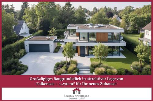 Titelbild - Großzügiges Baugrundstück in attraktiver Lage von Falkensee - 1.270 m² für Ihr neues Zuhause!