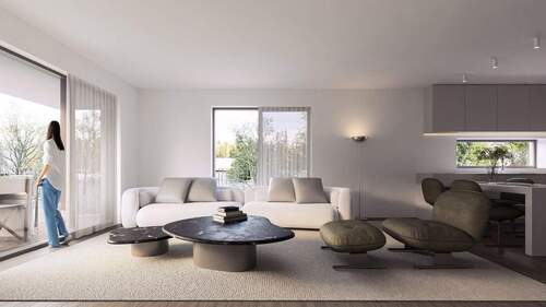 Visualisierung Wohnbereich - Etagenwohnung mit 70,60 m&sup2; in Bad Vilbel zum Kaufen