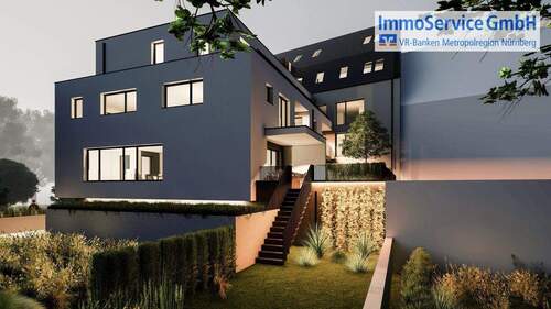 Visualisierung Nacht Gartenansicht 2 - 