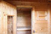 Eingang Sauna im Garten - 