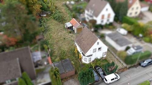 Luftbild - Großes Baugrundstück mit Potenzial für zwei Einfamilienhäuser - Positiver Bauvorbescheid liegt vor!