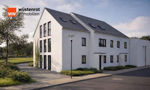 Schrägansicht vorne - Reihenmittelhaus mit 156,00 m&sup2; in Duisburg / Marxloh zum Kaufen