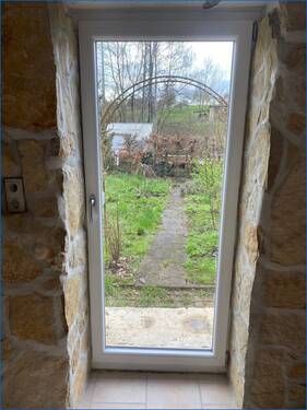 Ausgang Eßzimmer in Garten - 