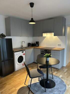 Küche - Helles, Neubau-Appartement mit Balkon - möbliert, Tageslichtbad, Toplage Mannheim Schwetzingerstadt