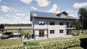 Visualisierung Süden - 5 Zimmer Doppelhaushälfte zum Kaufen in Raubling - Nicklheim