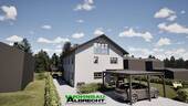 Visualisierung Westen - 5 Zimmer Doppelhaushälfte in Raubling - Nicklheim