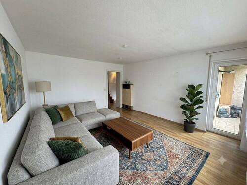 Wohnzimmer ki generiert - Geräumige 2-Zimmer-Wohnung mit Balkon