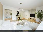 Wohnzimmer visualisiert - 