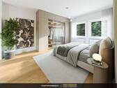 Schlafzimmer visualisiert - 