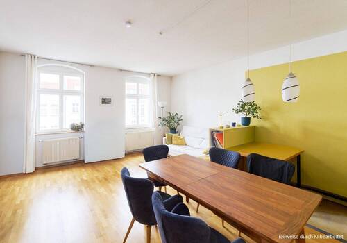 Wohnzimmer - 3 Zimmer Etagenwohnung zum Kaufen in Berlin