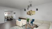 Wohnbeispiel Wohnbereich - 4 Zimmer Etagenwohnung in Karlsruhe / Südweststadt