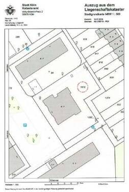 Auszug aus Liegenschaftskatast - 