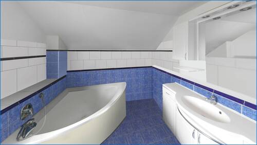 Badezimmer mit Whirlpool - 