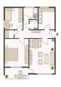 3 Zimmer, rechts - 