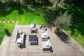 Blick auf die Gartenterrasse - 