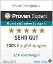ProvenExpert Bewertungssiegel Pfund Immobilien - 
