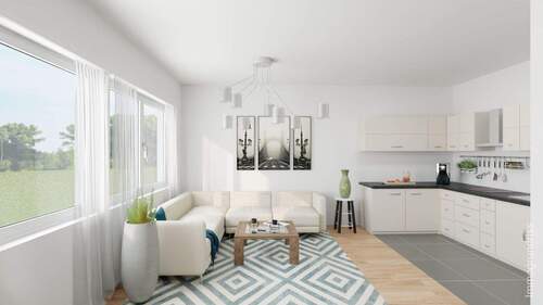 Küche & Wohnen - Illustration - 