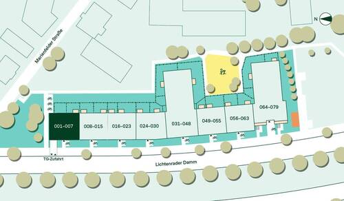 Lage der Eigentumswohnung im Quartier - 