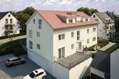 Außenvisualisierung Eingangsseite - 3 Zimmer Etagenwohnung in Gaildorf