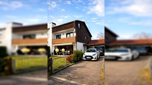 Südansicht - Modernisierte Doppelhaushälfte mit PV & Wärmepumpe - sonniger Südgarten in Eching