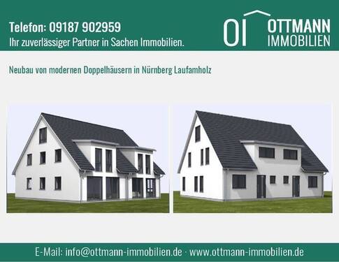 Eingangsbild - NEUBAU von modernen Doppelhäusern in Nürnberg Laufamholz !