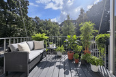 Balkon - DENKMAL und MODERNE im EINKLANG - Wohnung im Palais Averhoffstraße