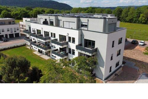 Ansicht Gebäude A nach Fertigstellung (o.Gew.) - 3 Zimmer Etagenwohnung in Konz