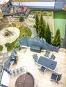 Sicht auf Terrasse und Schwimmteich 1 - 